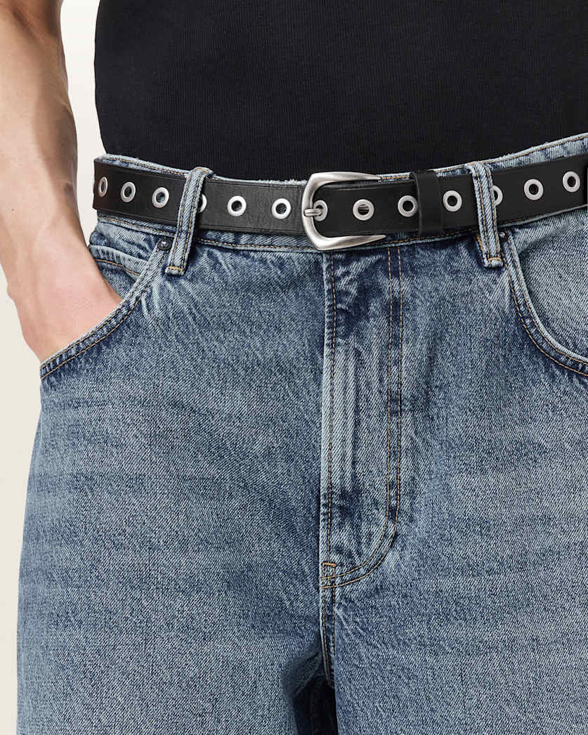 Cal Leather Eyelet Belt