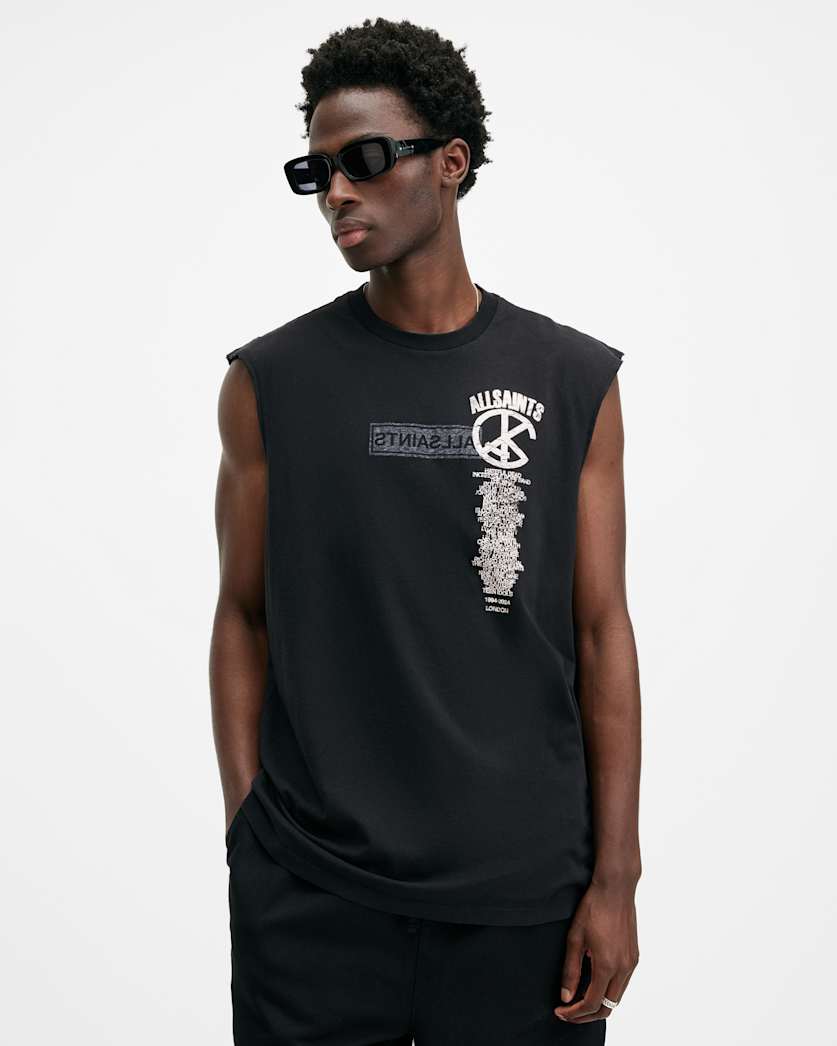 Stock Sleeveless Printed Tank Top