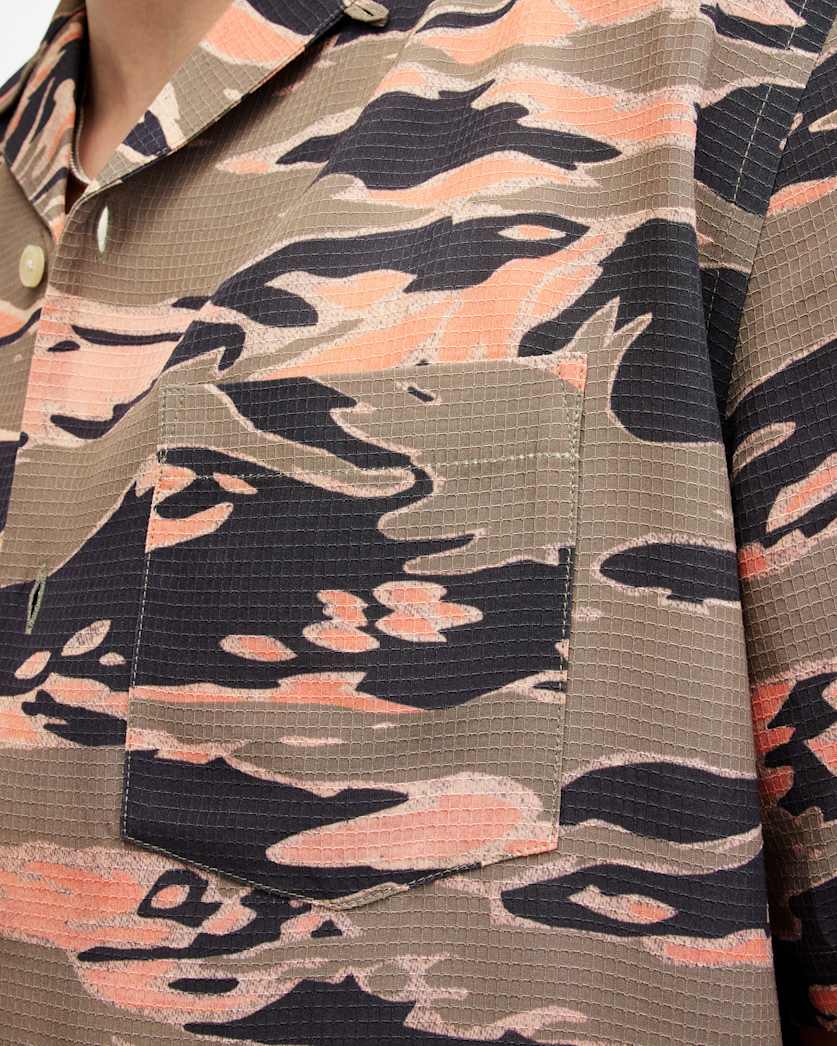 Solar Camouflage Print Relaxed Fit Shirt