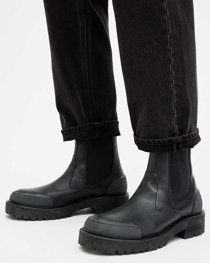 Matrix Leather Work Chelsea Boots