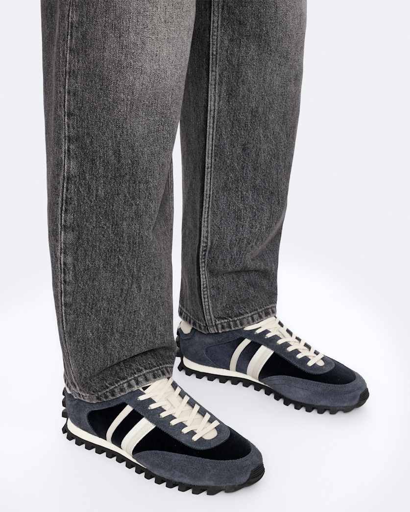 Robin Nylon And Suede Runner Trainers