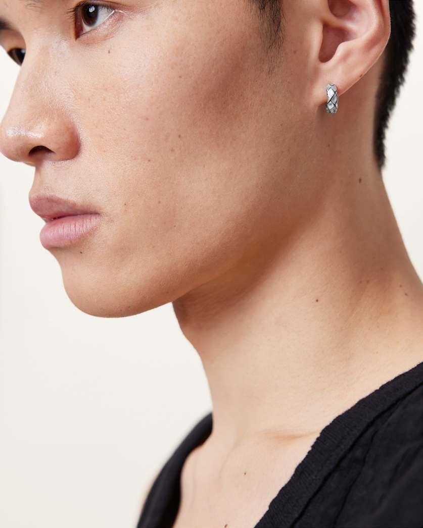 Ajax Sterling Silver Hoop Earring Set