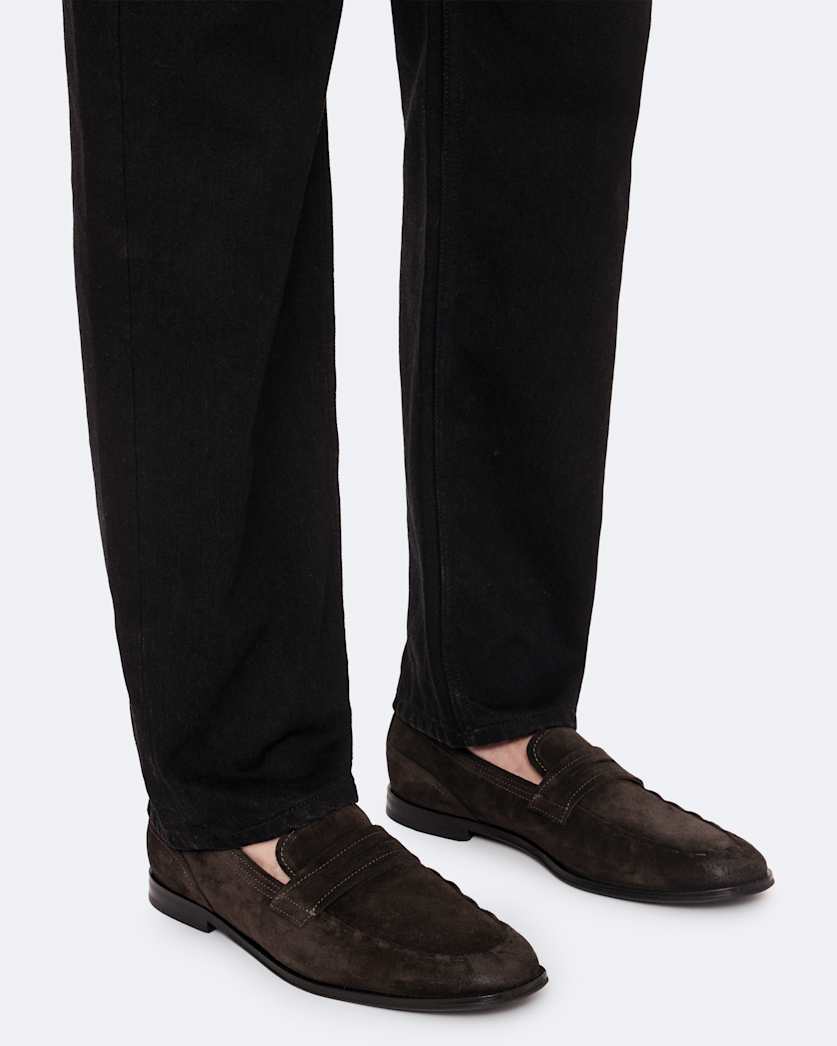 Jules Hand-Stitched Suede Loafers