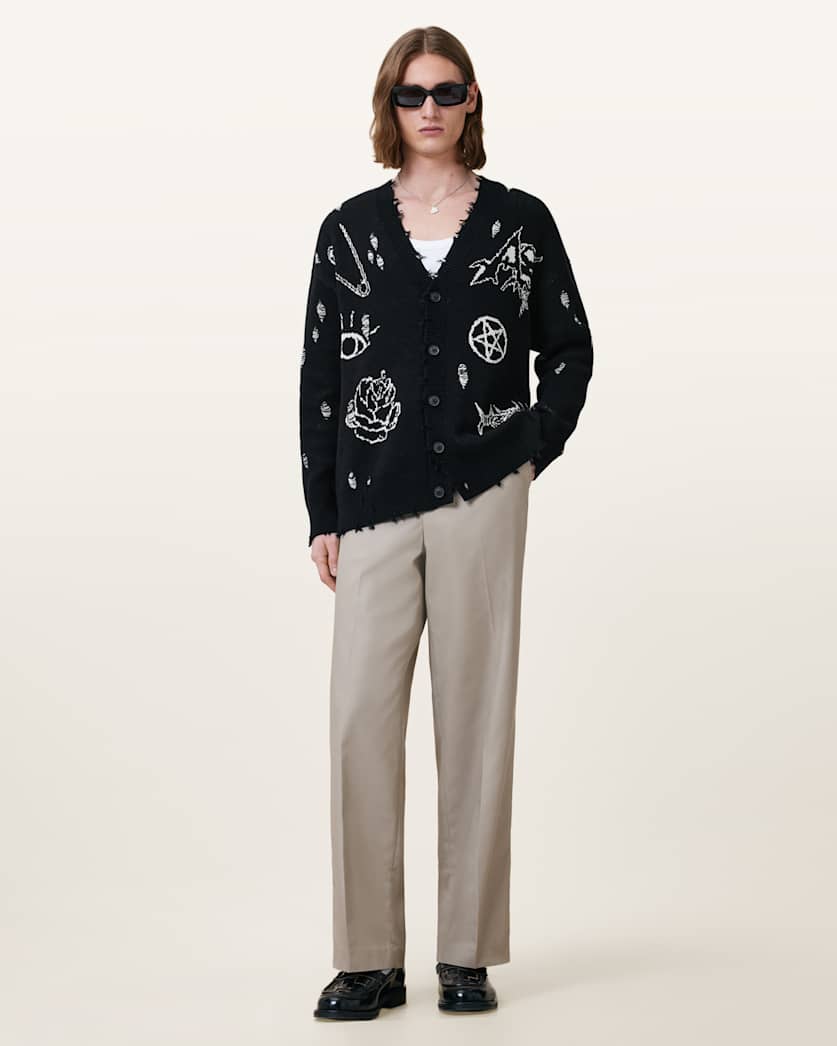 Koto Gothic Jacquard Cardigan