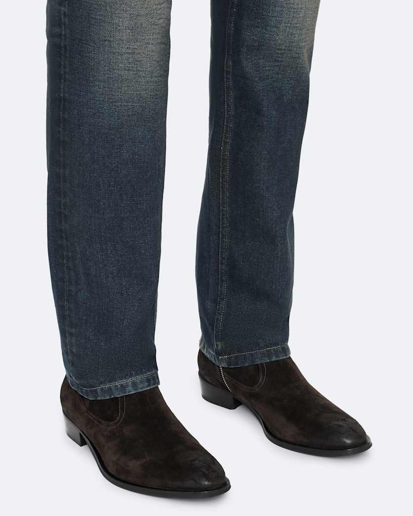 Hiro Suede Zip Up Boots