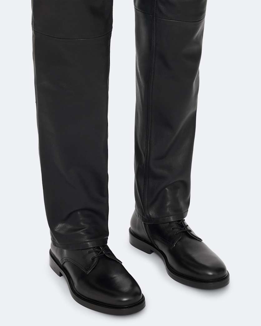 Tanner Zip-Up Leather Military Boots