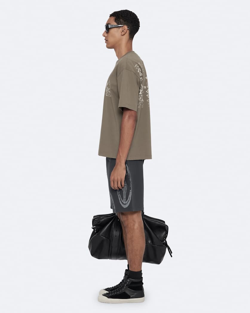Stamped jersey sweatshorts