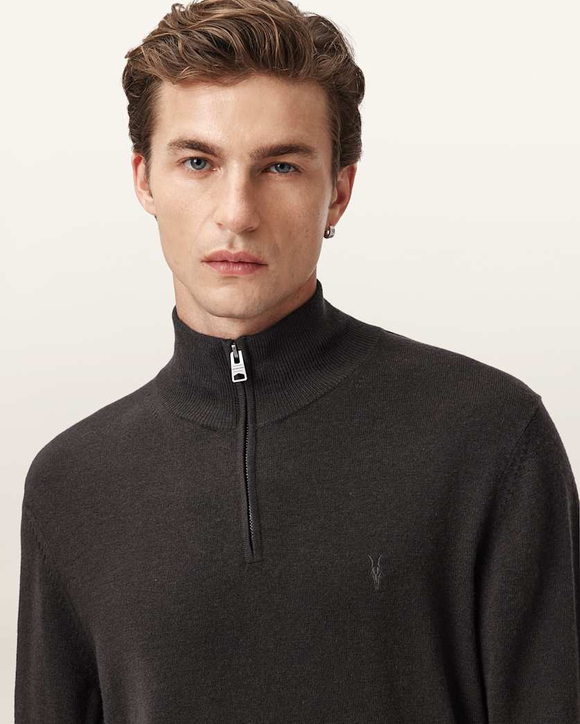 Kilburn Zip Funnel Neck Ramskull Jumper