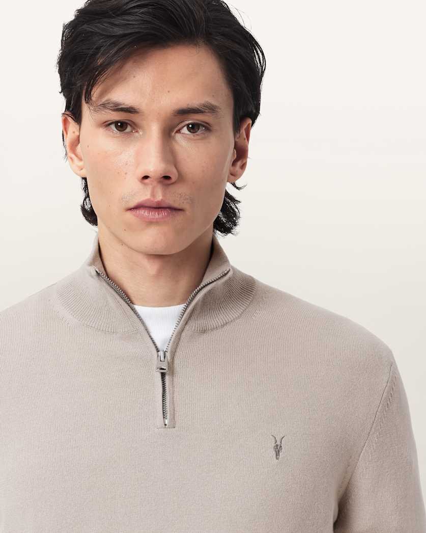 Kilburn Zip Funnel Neck Ramskull Jumper