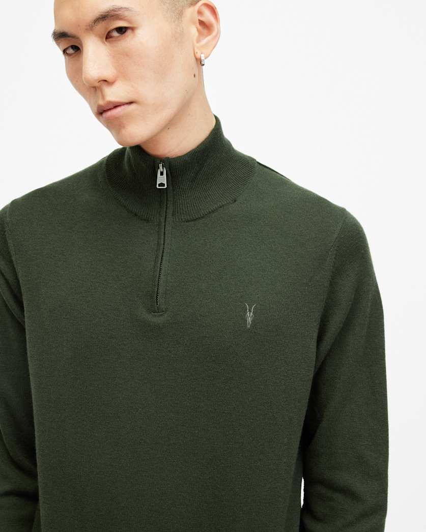 Kilburn Zip Funnel Neck Ramskull Jumper