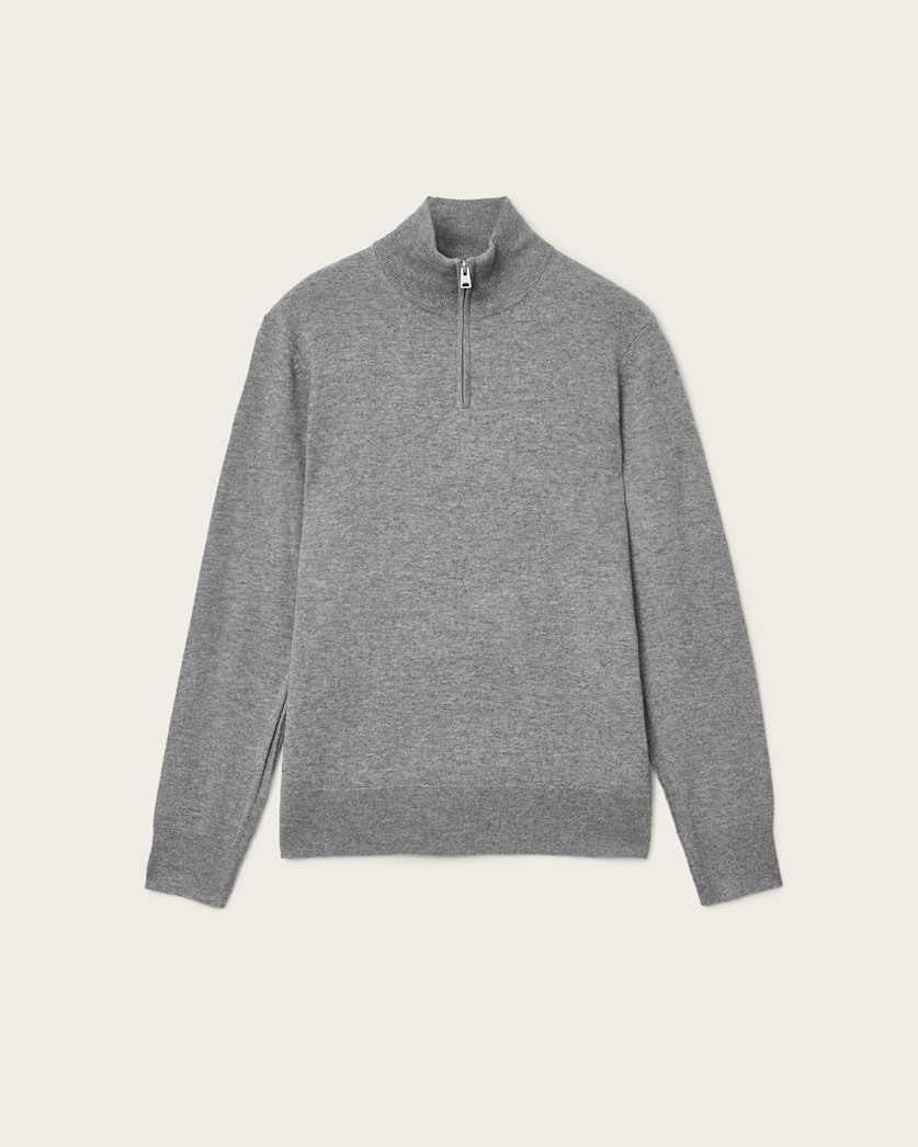 Kilburn Zip Funnel Neck Ramskull Jumper