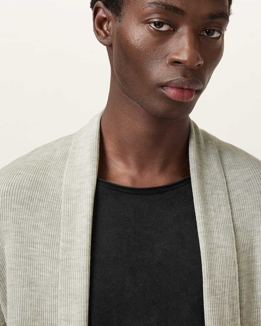 Mode Merino Wool Ramskull Open Cardigan