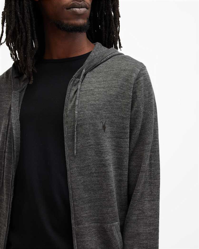 Mode Merino Zip Up Ramskull Hoodie