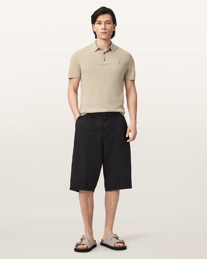 Mode Merino Short Sleeve Ramskull Polo Shirt