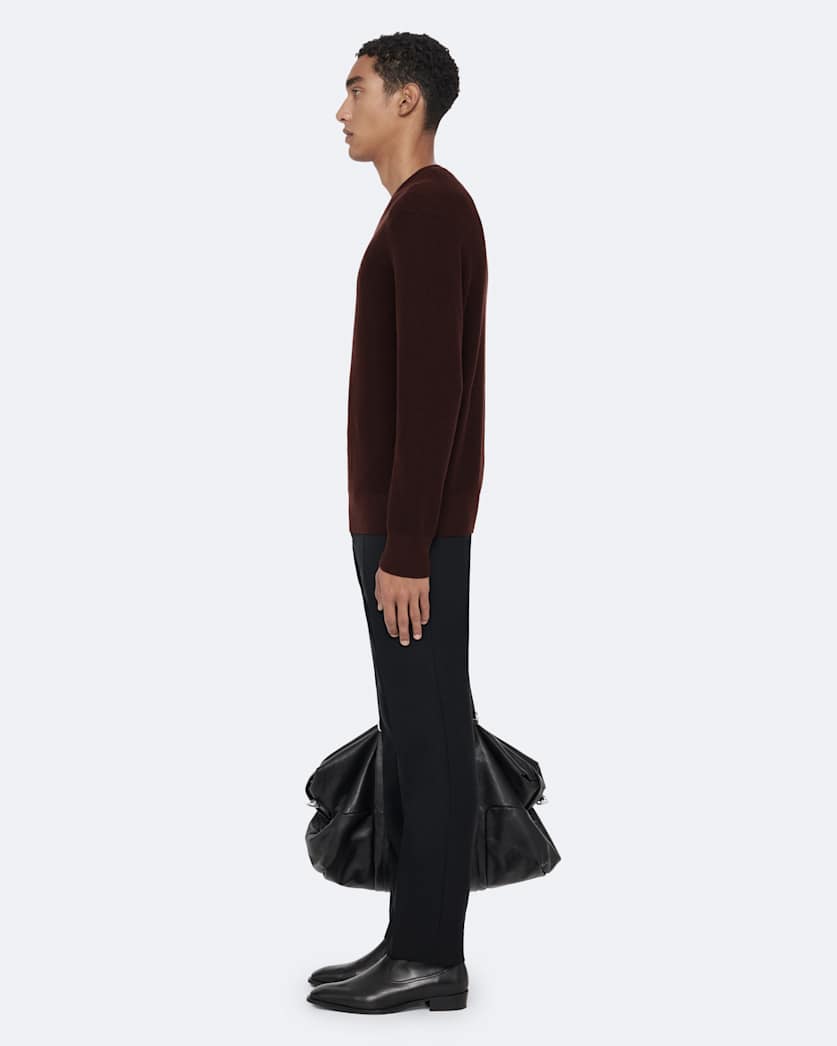 Waffle-Knit Crew-Neck Jumper