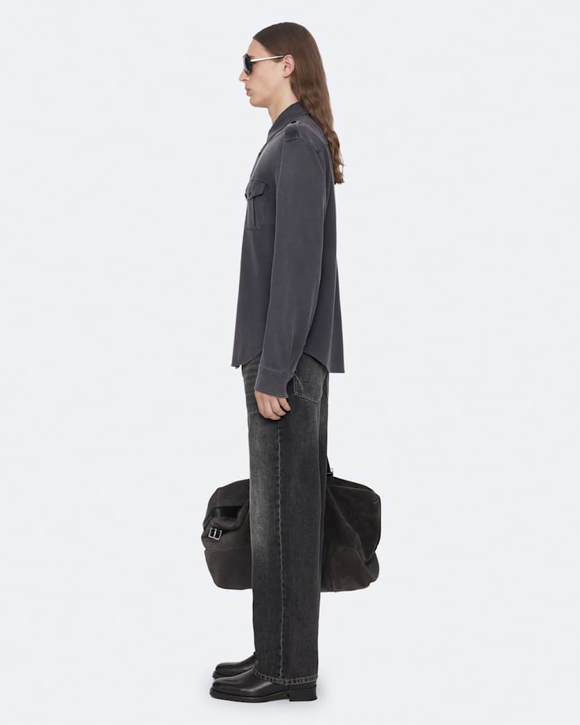 Regular-fit military shirt