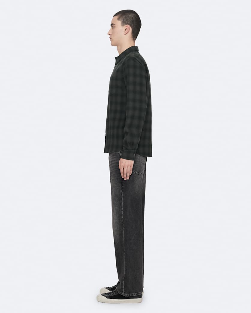 Regular-fit printed check shirt