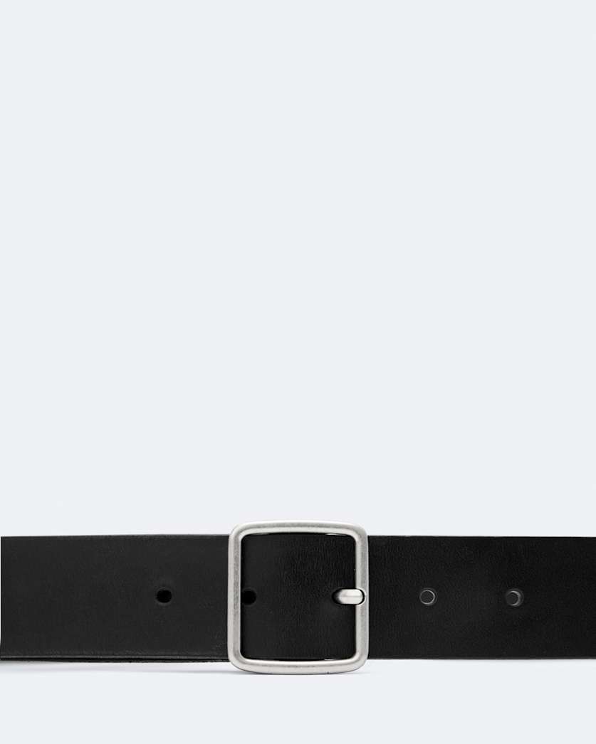 Miller Bar-Buckle Leather Belt