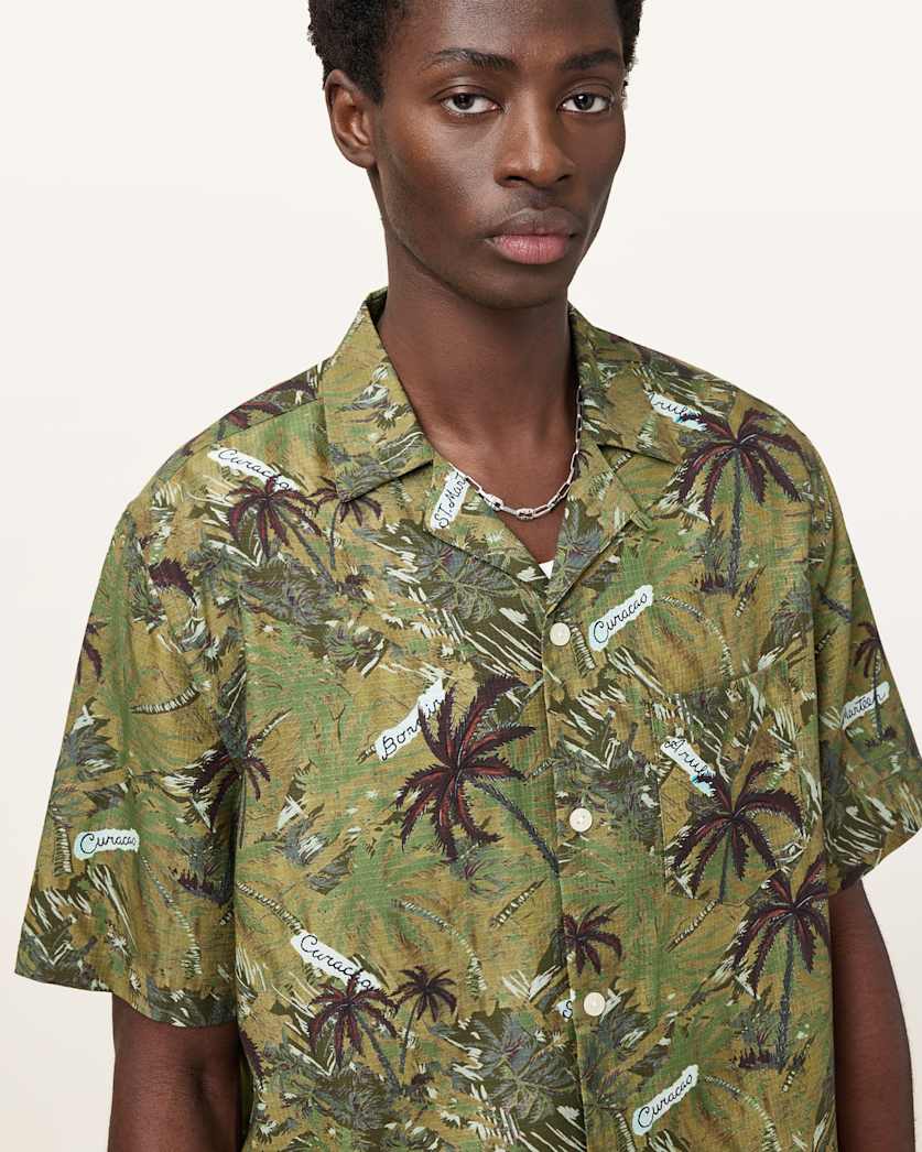 Liner Printed Relaxed Fit Shirt