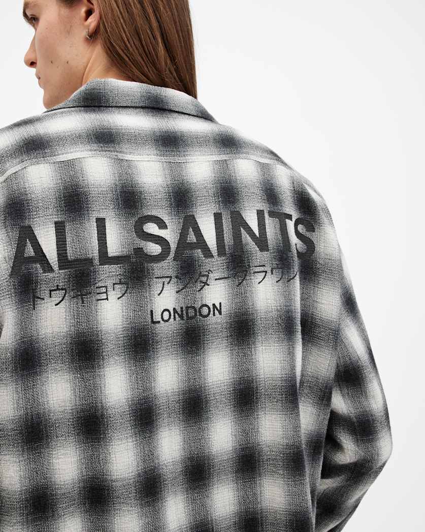 Underground Logo Check Long Sleeve Shirt