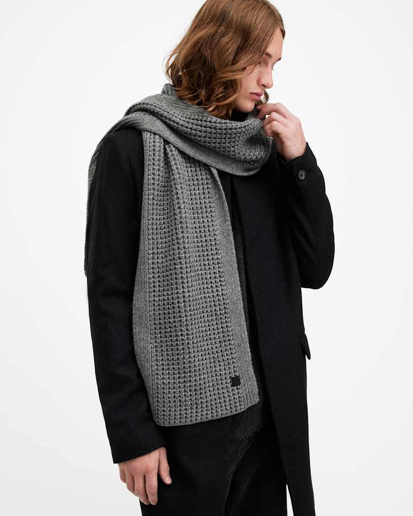 Nevada Ribbed Wool Blend Scarf