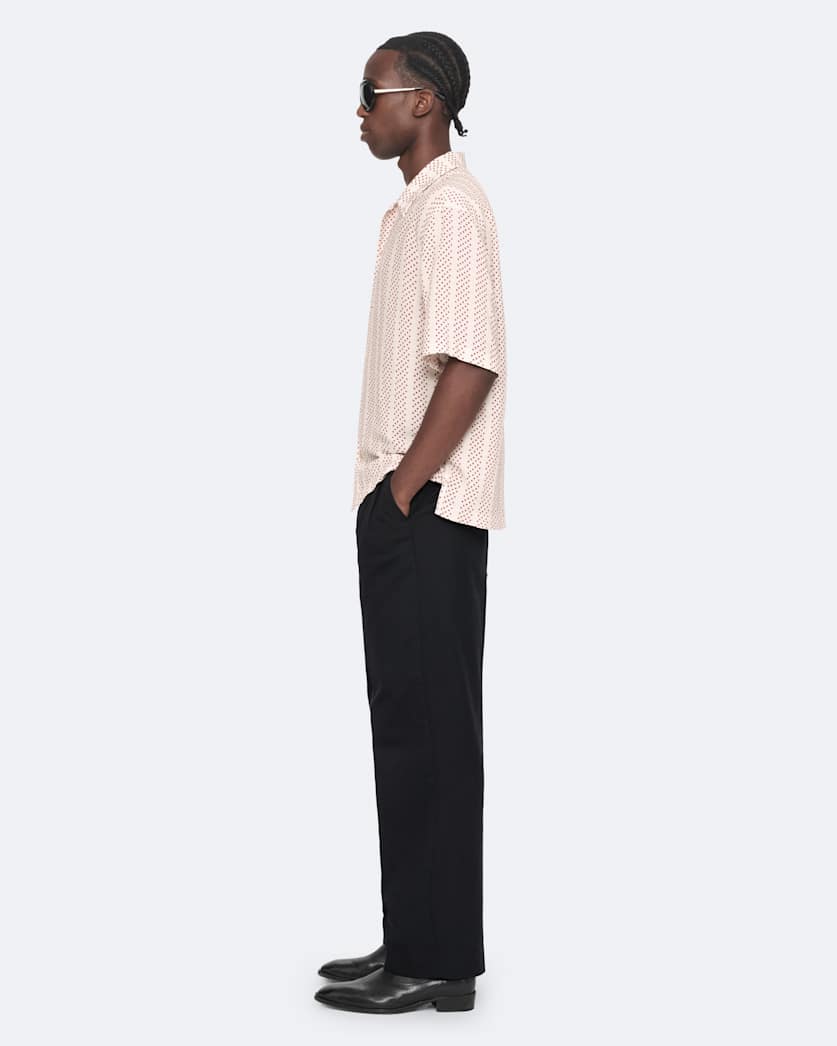 Polka-dot short sleeve shirt