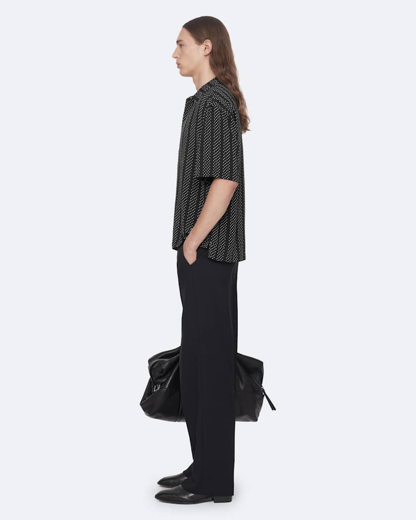 Quasar Oversized Viscose Polkadot Shirt