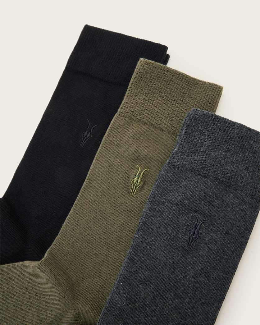 Adan Ramskull Embroidered Socks 3 Pack