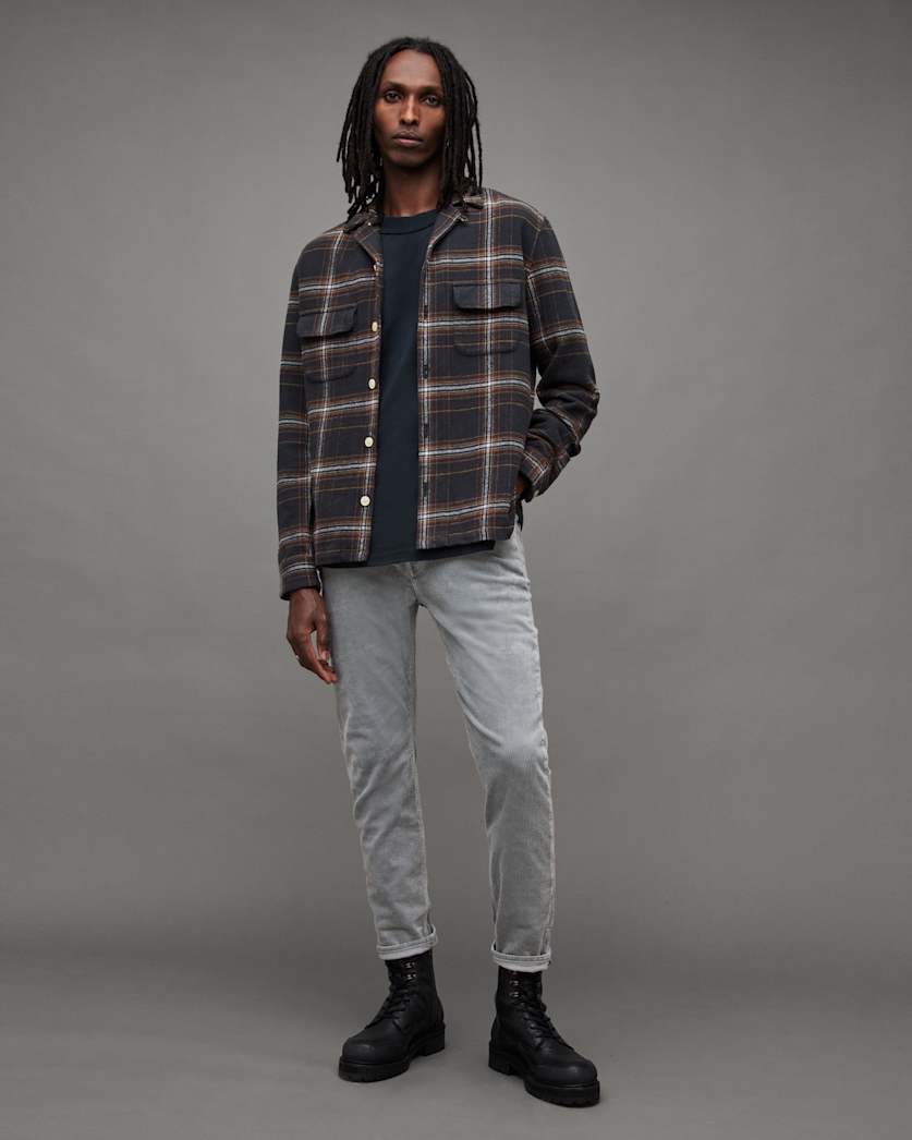 Dean Slim Fit Cropped Corduroy Jeans