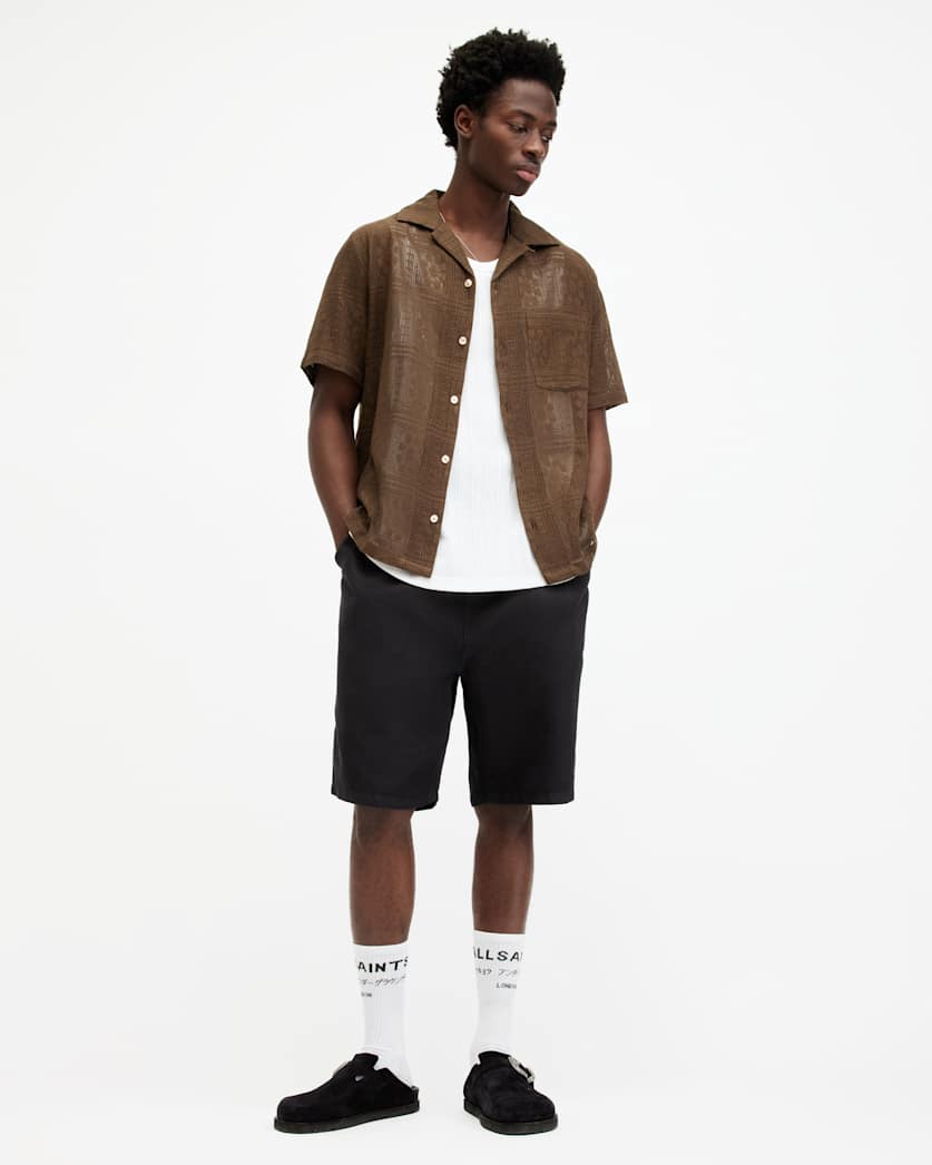 Hanbury Linen Blend Straight Fit Shorts