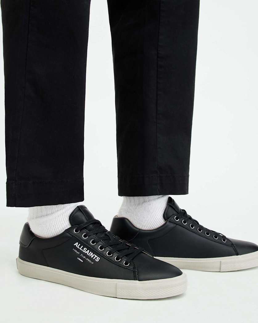 Underground Leather Low Top Trainers