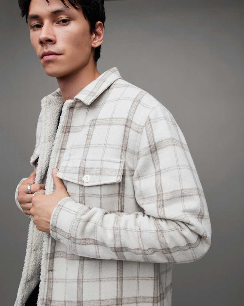 Vedder Checked Borg Lined Shirt Jacket