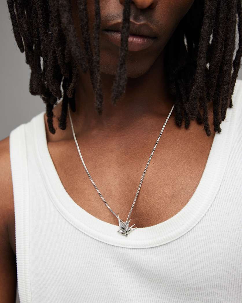 Swallow Pendant Sterling Silver Necklace