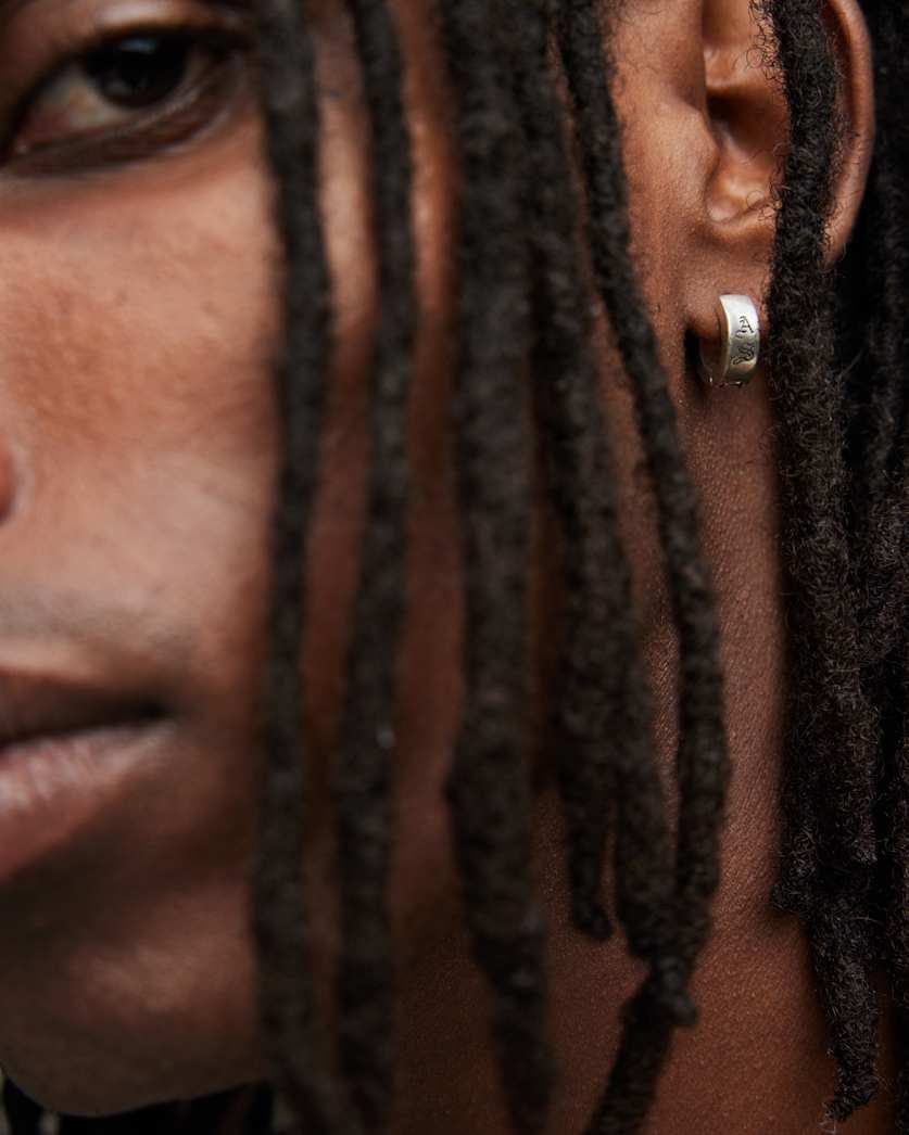 Lincoln Sterling Silver Hoop Earring