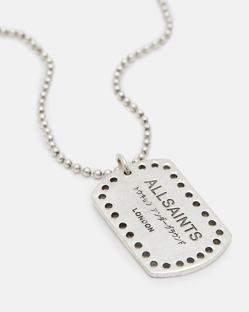 Underground Sterling Silver Tag Necklace