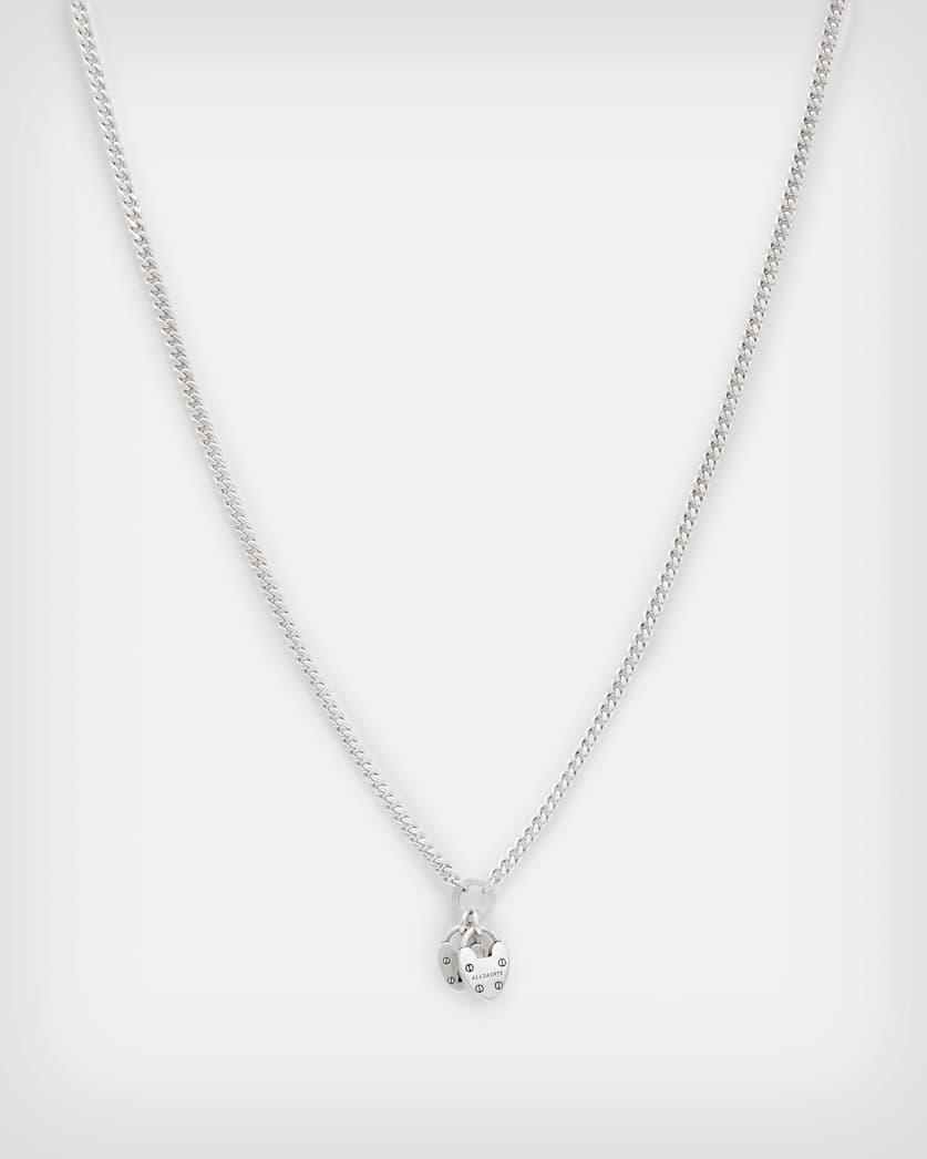 Double Heartlock Sterling Silver Necklace