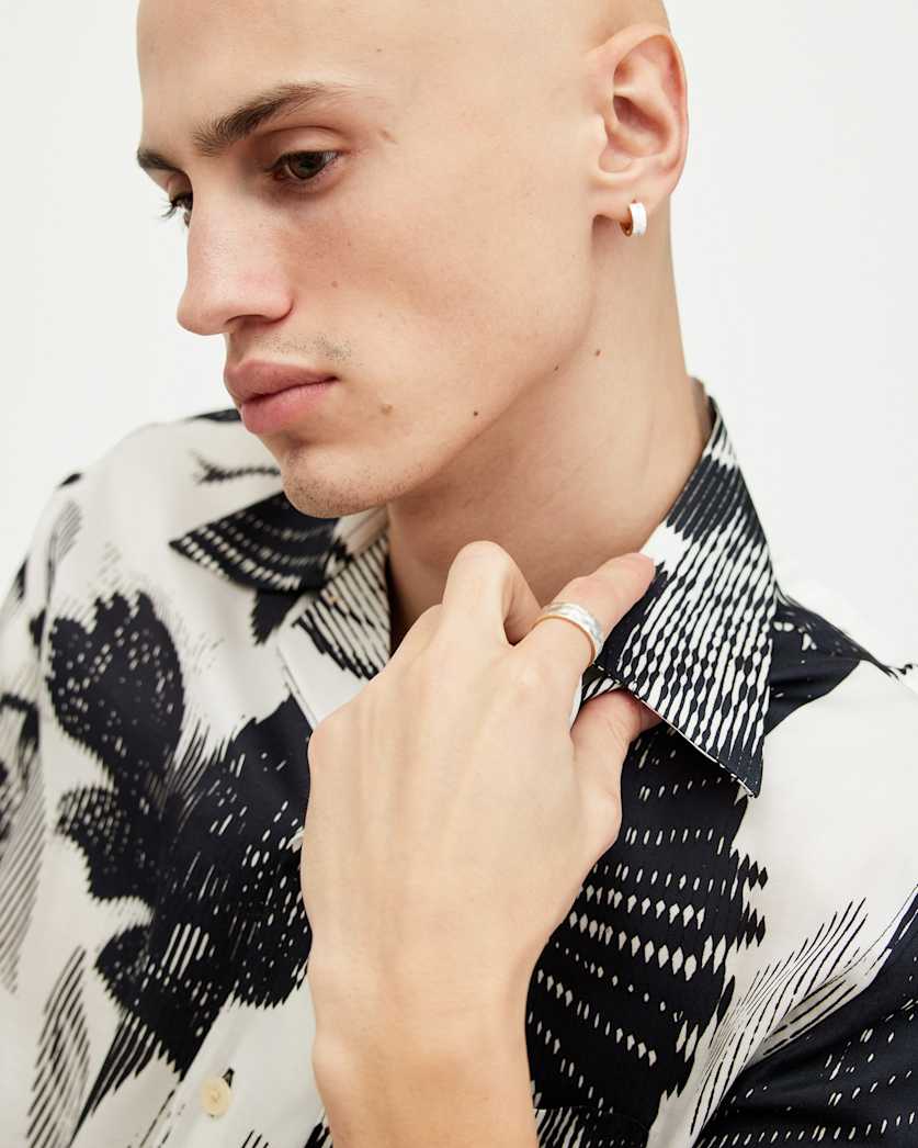 Jensen Two Tone Hoop Earring