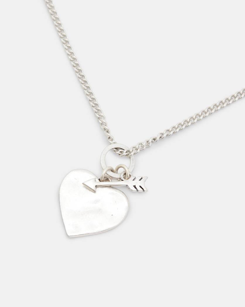Heart Arrow Sterling Silver Necklace