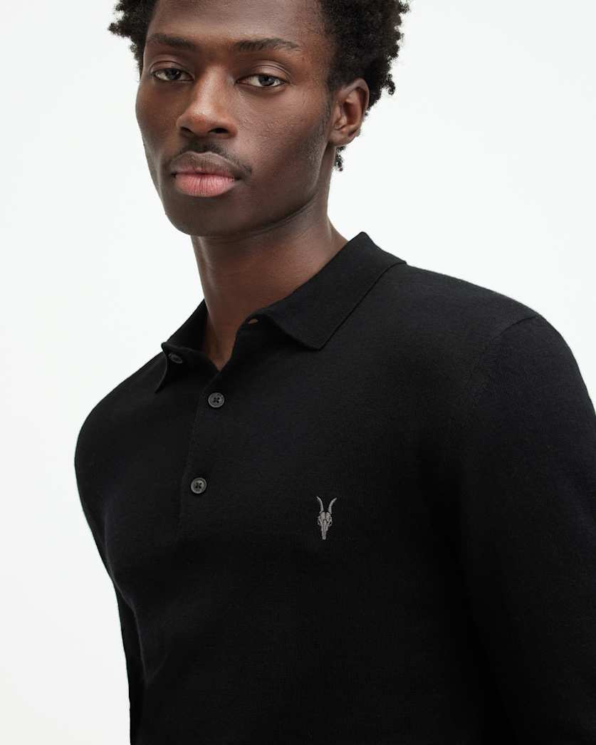Mode Merino Long Sleeve Polo Shirt