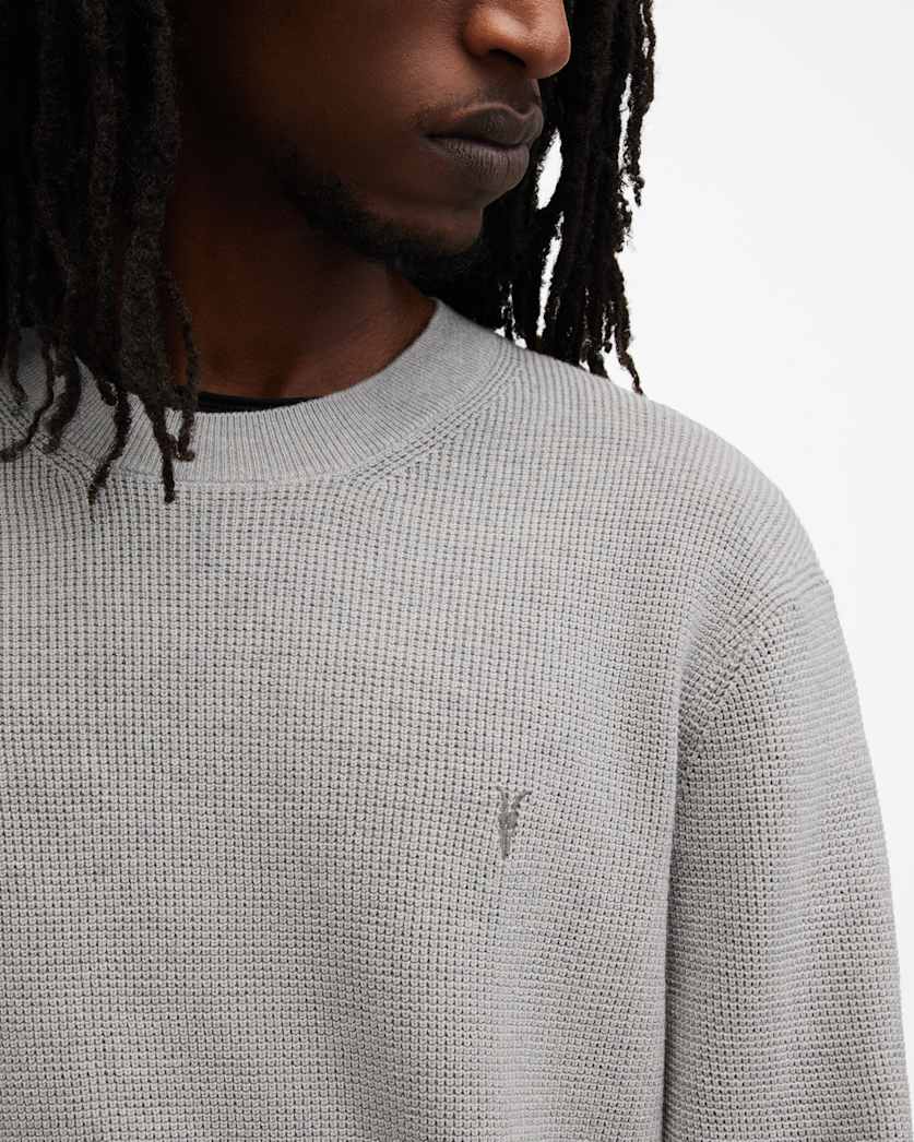 Aspen Waffle Texture Crew Neck Sweater