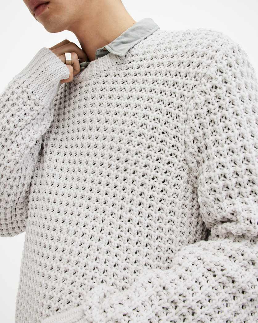 Illund Waffle Stitch Crew Neck Jumper