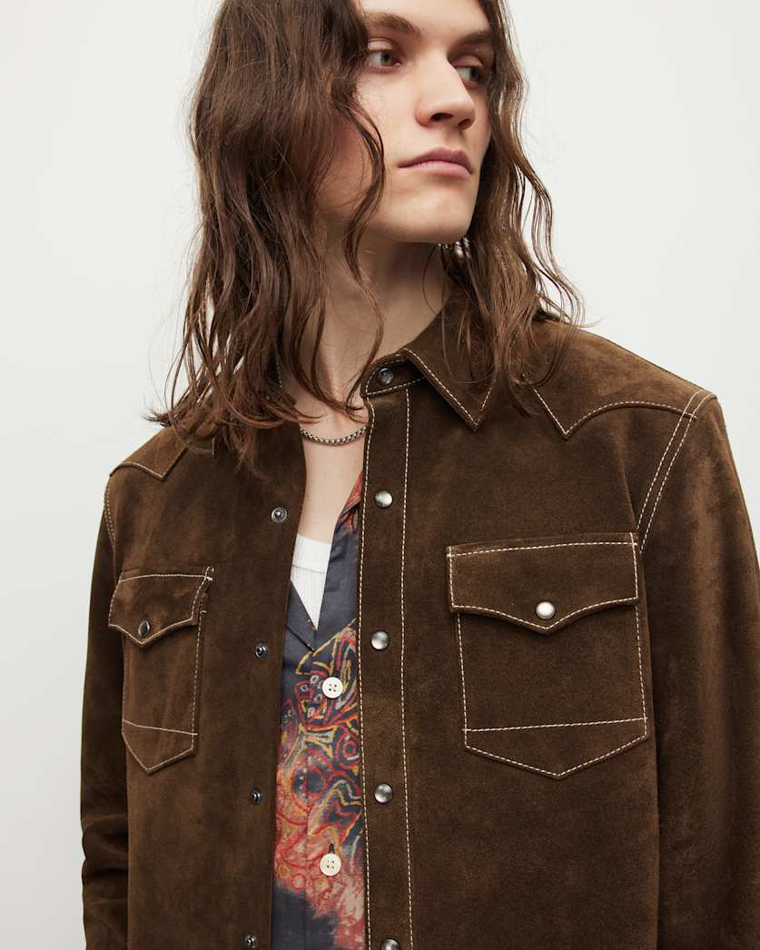 Cruise Suede Western Vintage Wash Shirt