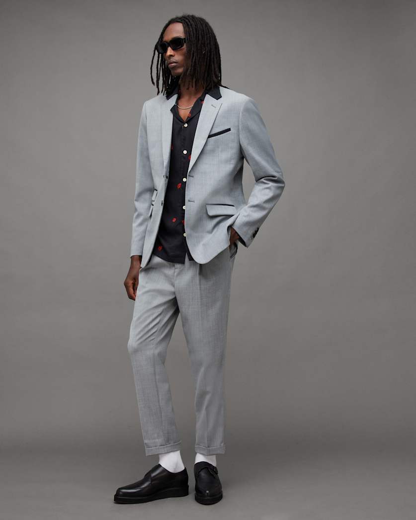 Buller Wool Blend Cropped Slim Trousers