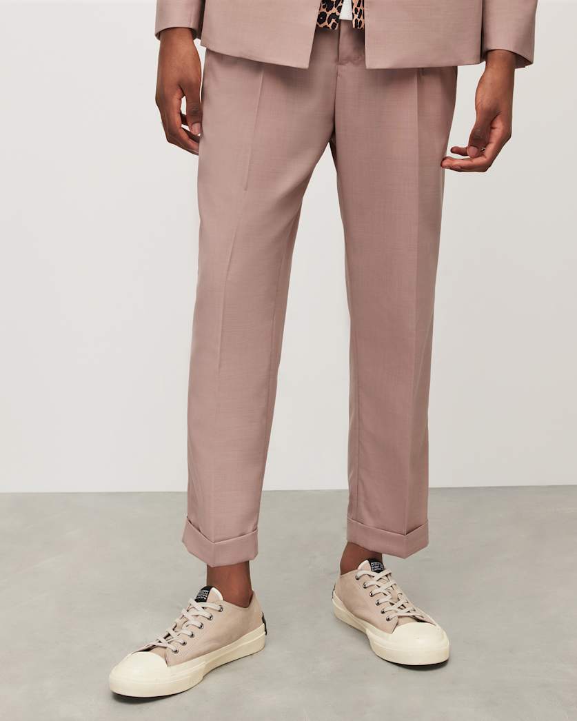 Santo Mid-Rise Cropped Tailored Trousers