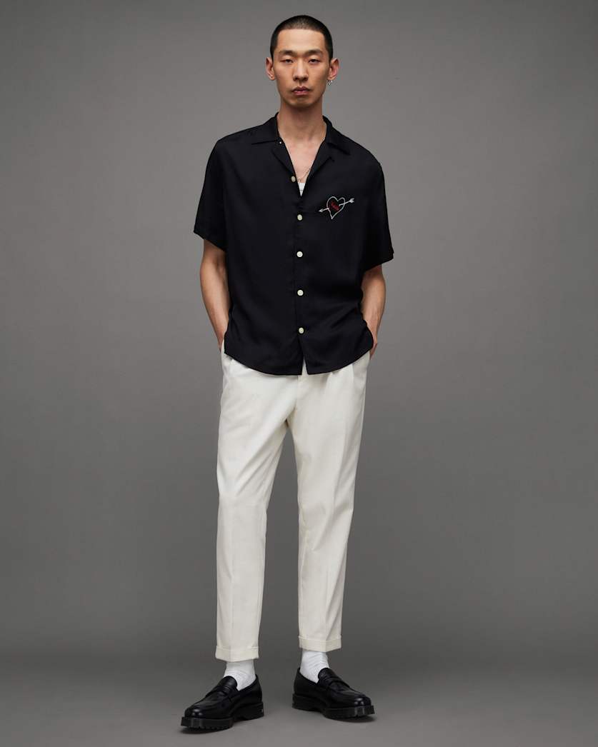 Tallis Slim Fit Cropped Trousers