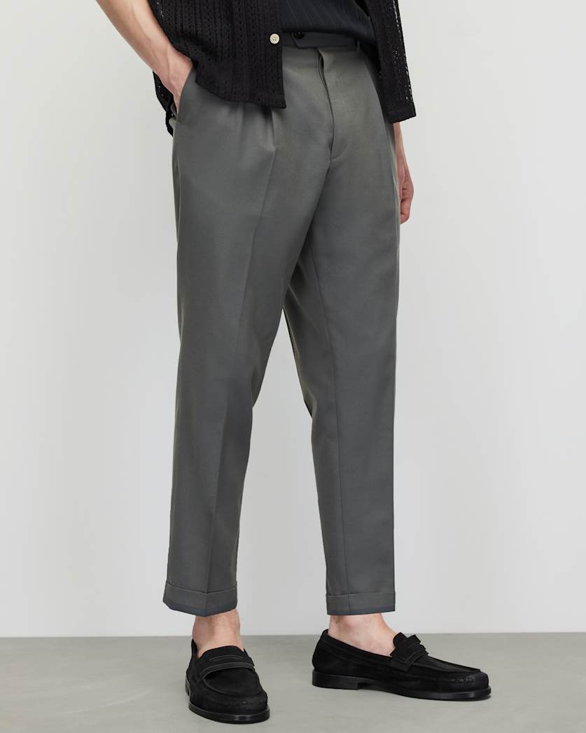 Tallis Slim Fit Cropped Trousers