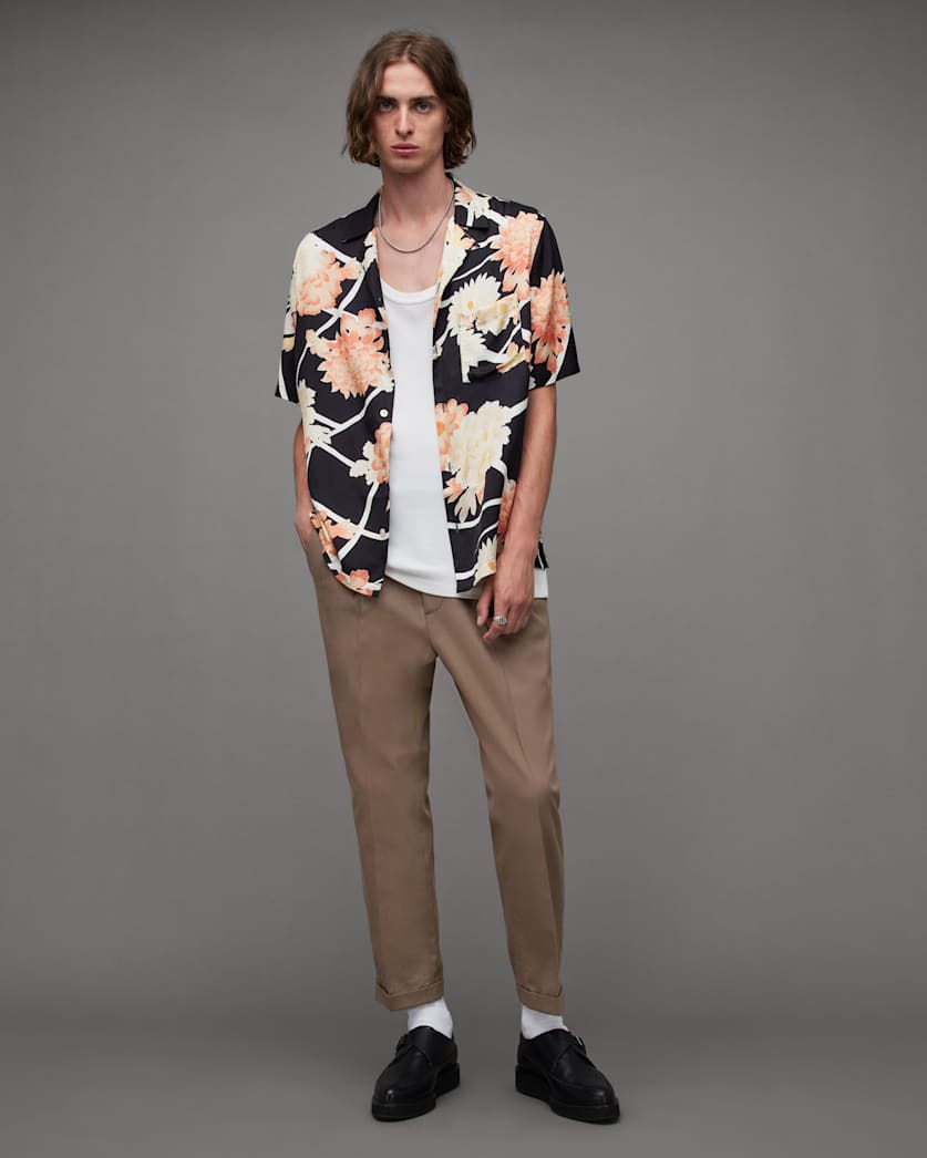 Tallis Slim Fit Cropped Trousers