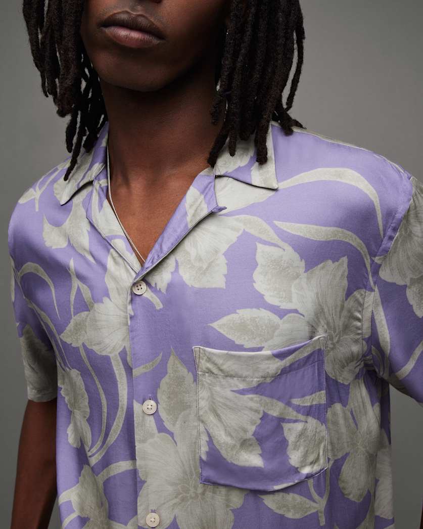 Jardin Floral Print Short Sleeve Shirt