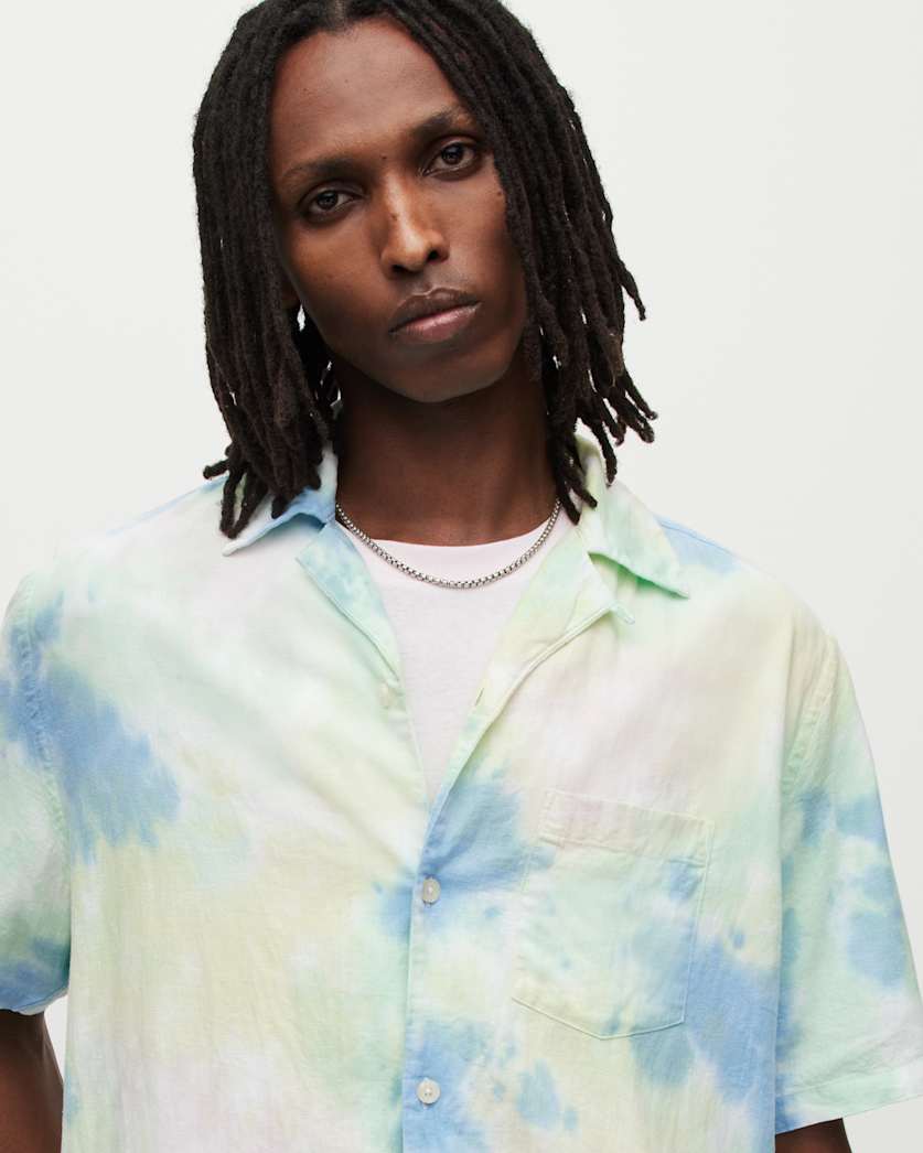 Pilar Tie Dye Linen Blend Shirt