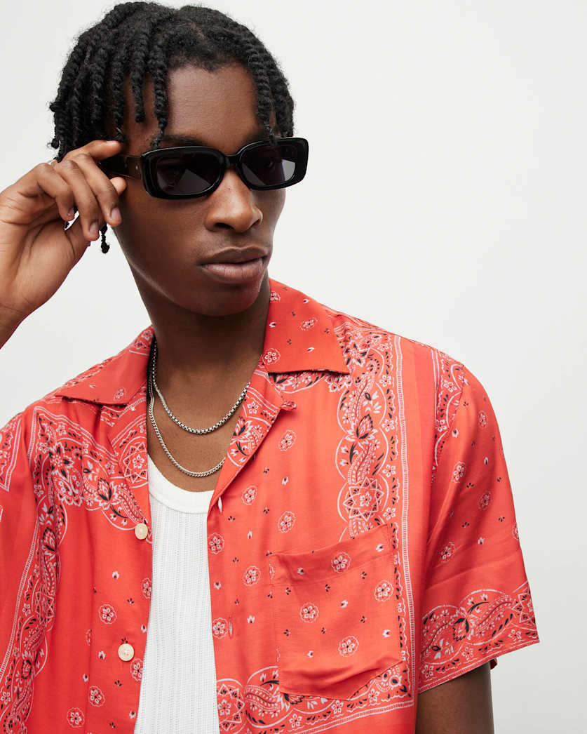 Tikal Short Sleeve Bandana Print Shirt